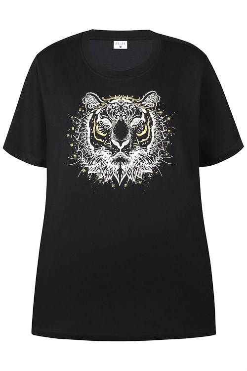 Ze-Ze Anita 818 T-shirt med Løveprint